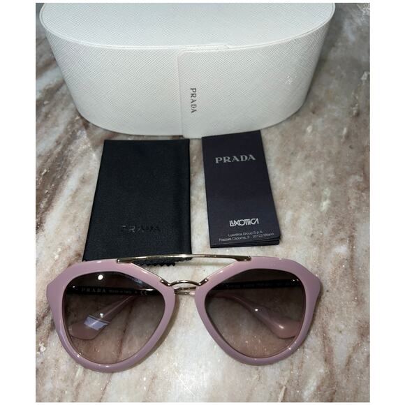 PRADA Cinema Sunglasses SPR 12Q Pink authentic - Picture 1 of 12